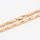 XP Jewelry-( 45 см x 4 мм) 18k позолоченный бамбуковый узел ожерелье для женщин мужчин модные ювелирные изделия