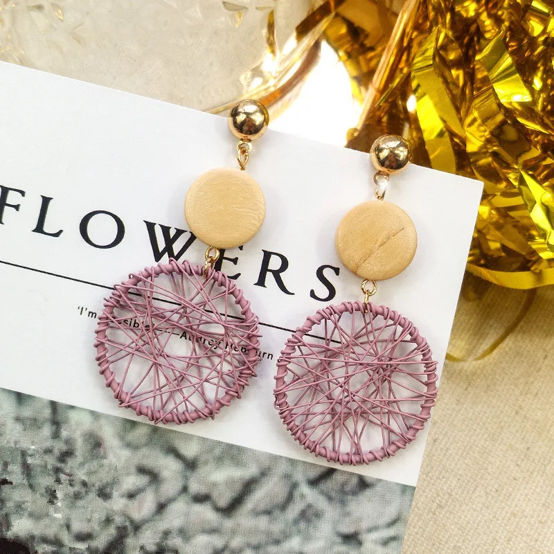 1 пара 2020 модные роскошные простые большие круглые серьги женские Модные полые