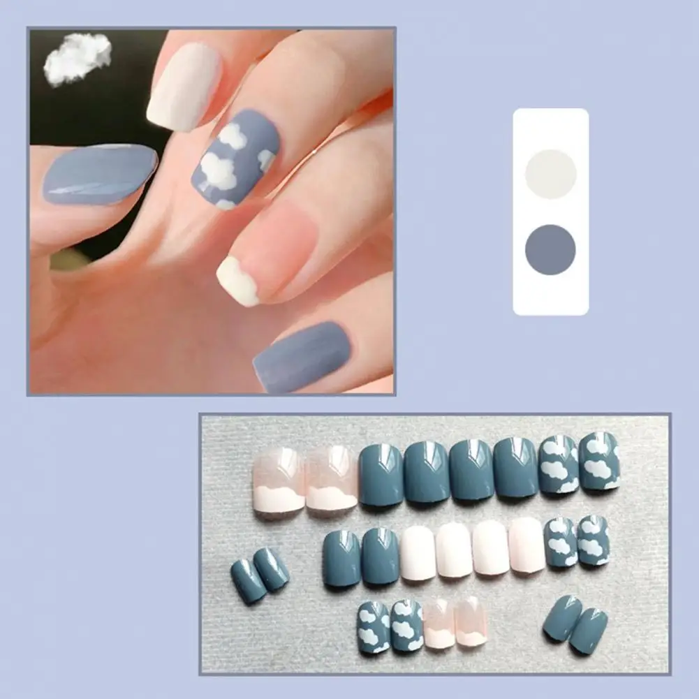 

24Pcs/Box Nail Sticker Removable Nail Decor Manicure Cloud Pattern Nail Art Stickers for Beauty