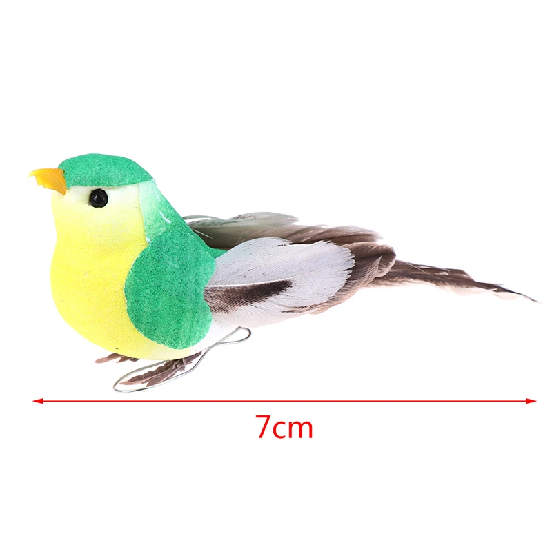 

1pcs Simulation Feather Birds Models Fake Artificial Foam Animal Wedding Home Garden Ornament Miniature Decoration