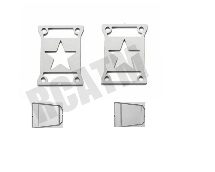 1 пара металлический задний фонарь декоративная крышка для 1/10 RC Гусеничный