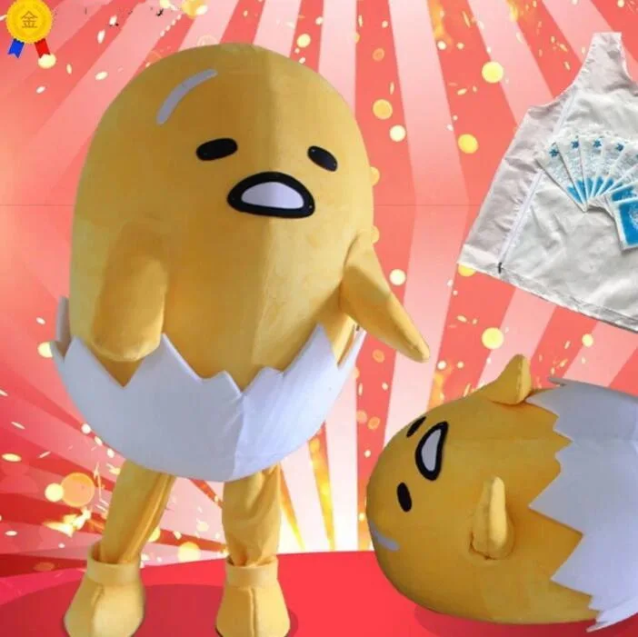 Yellow Egg yolk Mascot Costume cartoon cosplay costumes activity performance props pizza doll egg fries costume | Тематическая