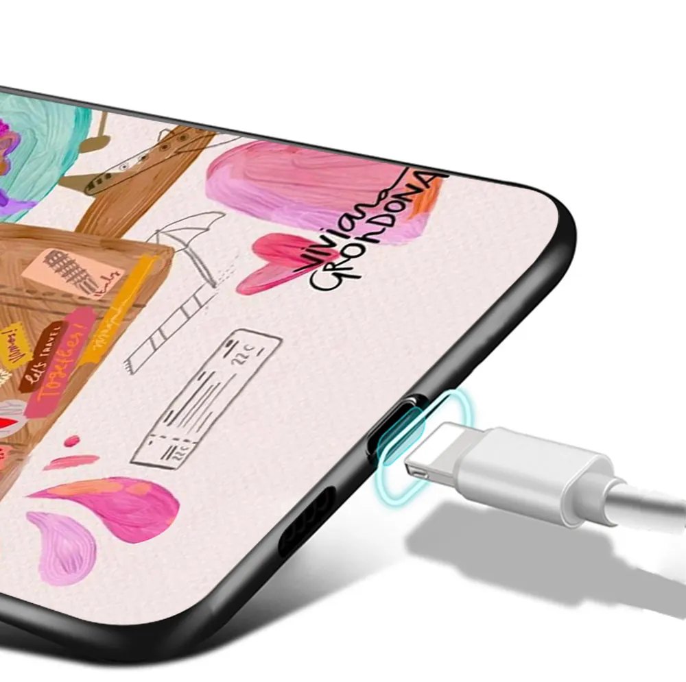 

Travel map Girl Case For Samsung A51 A71 A50 A70 A20 A40 A20E S20 S10 S9 S8 S7 Edge Ultra Puls Note 10 9 8 Plus Black Cover Capa