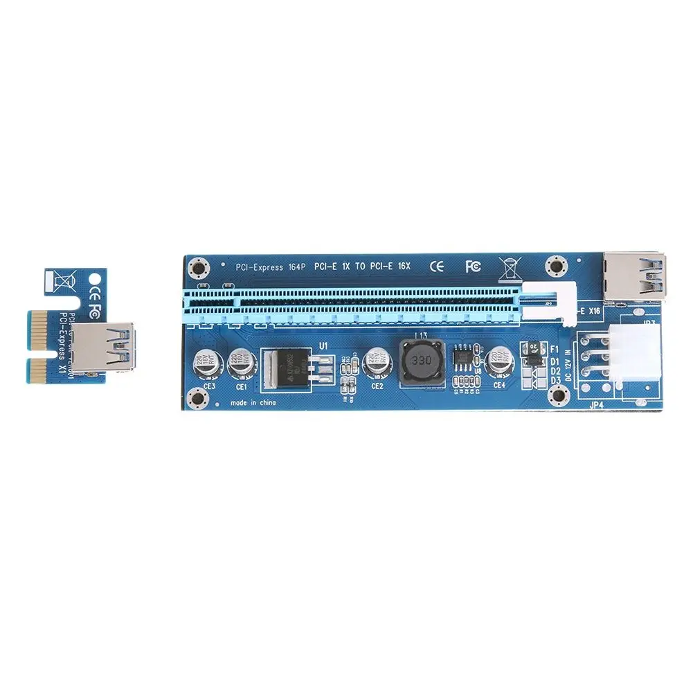 pci e1x для 16x расширитель riser карта 6pin dc dc usb3