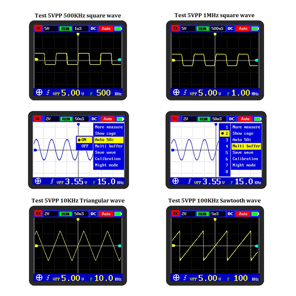 

KKmoon Digital Oscilloscope Mini Oscilloscope 200MS/s Sampling Rate Logic Analyzer Multimeter Handheld Oscilloscope