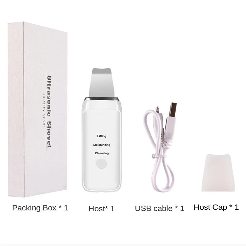 Ультразвуковой скребок для кожи лица глубокое очищение пор и устройство ухода за