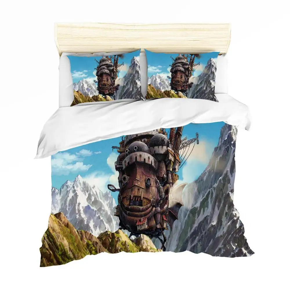 

Howl's Moving Castle Sophie Bed Cover Family Set Sheet Duvet Cover Pillowcase Full King Single Queen Bedding Set