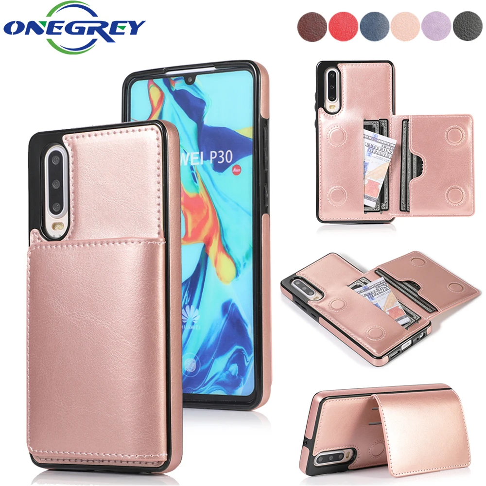 slim leather p30 phone bag case for huawei p20 mate 30 20 lite pro luxury wallet card slot magnetic stand shockproof cover coque free global shipping