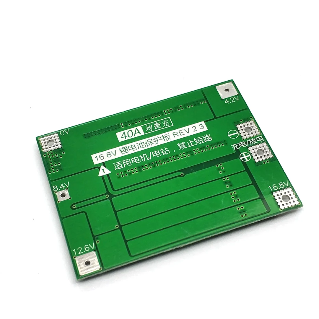 4S 40A литий ионный 18650 Батарея Зарядное устройство PCB плата защиты BMS с балансом для