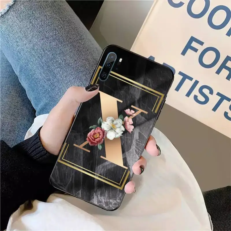 

Aesthetic Name DIY with Marble Phnom Penh Letters Phone Case For Huawei honor Mate P 9 10 20 30 40 Pro 10i 7 8 a x Lite nova 5t