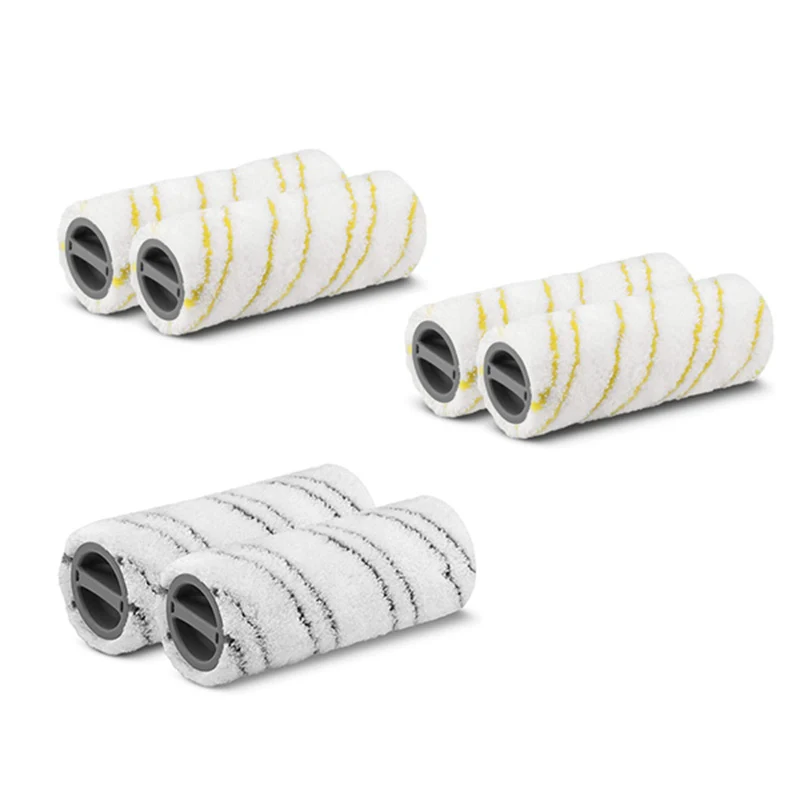 

Hard Floor Sweeper Cleaner Roller Brush Main Brush for KARCHER FC3 FC5 Cordless Vacuum,3 Pair(2 Colors)