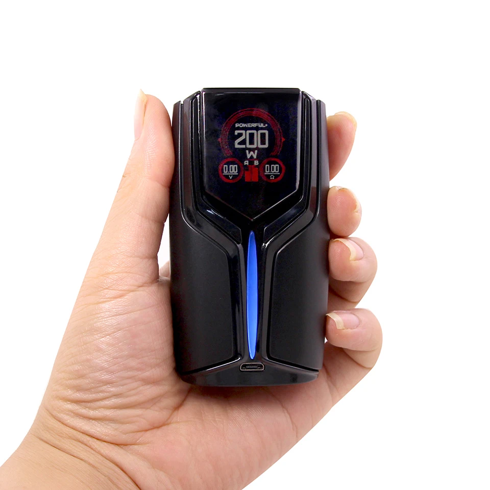 Флюс бокс мод 200 Вт Vape комплект Двойной 18650 батарея с OLED цветной экран дисплей
