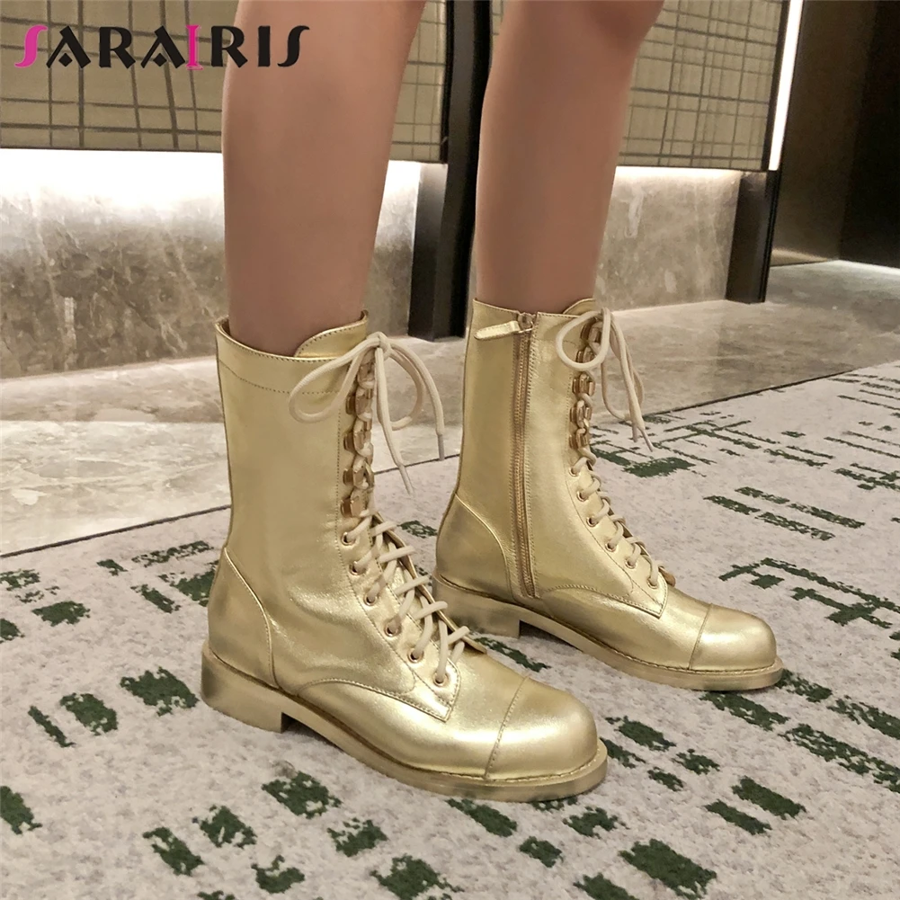 Женские ботильоны из натуральной кожи на низком массивном каблуке|Женские