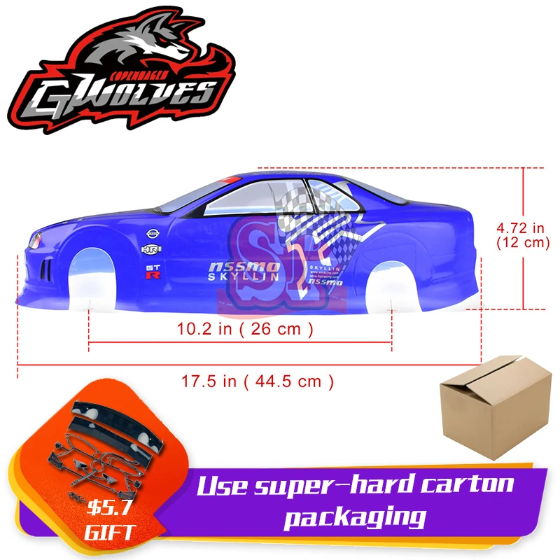 37 видов 1/10 RC автомобиль 195/190 мм ПВХ Окрашенный корпус с хвостом для 1:10 RC хобби гоночный Дрифт автомобиль hsp yokomo hpi ZD TAMIYA