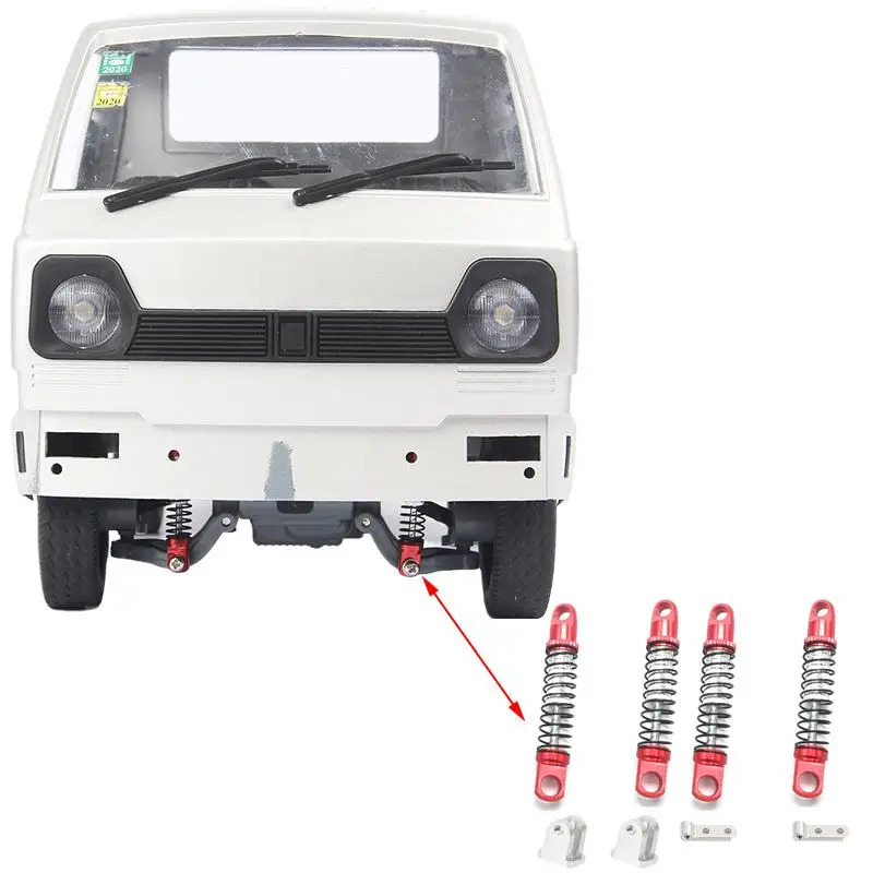 

R493 Rear Axle Metal Shock Absorber Upgrade Kit Diy Accessories For Four-wheel Drive Climbing Rc Micro Truck Wpl D12 Car