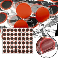 48pcs 25mm 35mm motorcycle tire patch bicycle autocycle tire repair piece round and square rubber patch piece tire repair tools