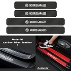 4 шт., виниловые наклейки на двери автомобиля, из углеродного волокна