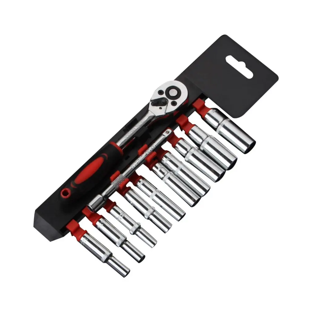 Набор торцевых гаечных ключей инструмент для ремонта автомобиля 1/4