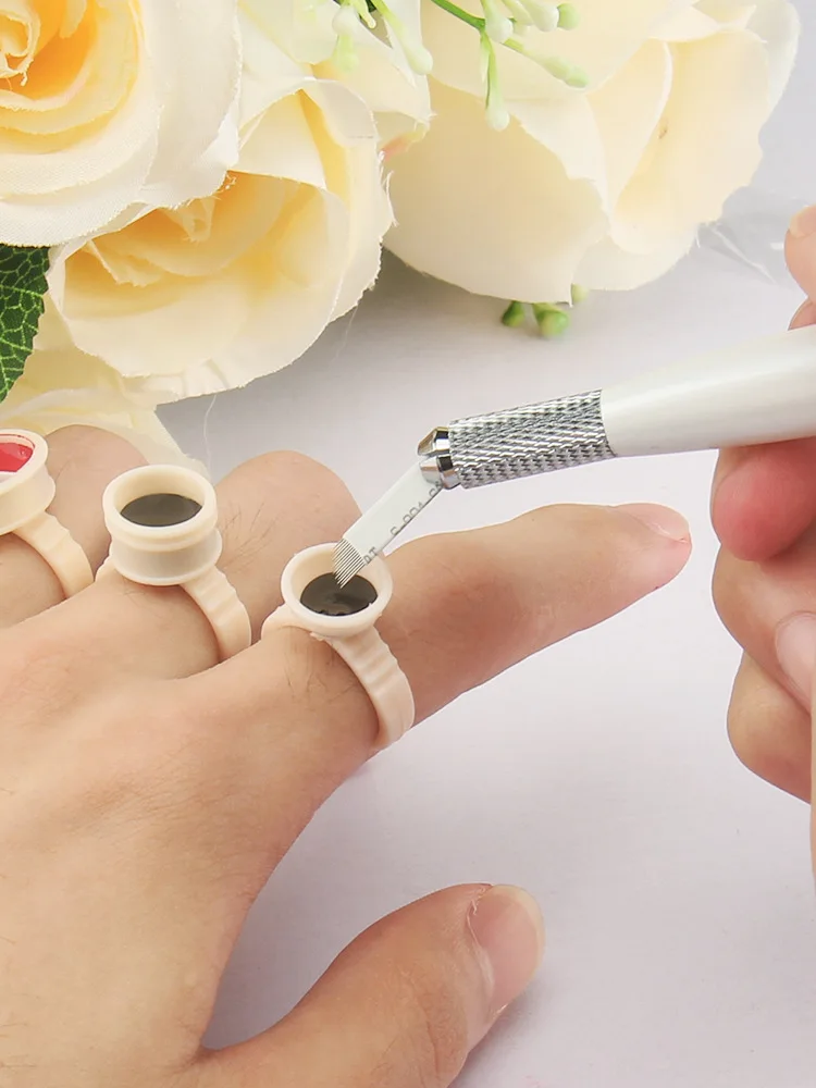 Размеры: S/M/L силиконовые мануального татуажа бровей пигмент чашки