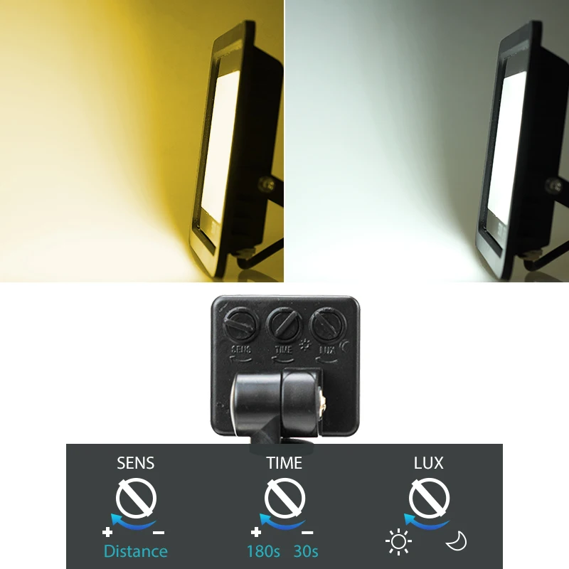 СВЕТОДИОДНЫЙ Уличный настенный светильник с пассивным ИК датчиком движения 10 Вт