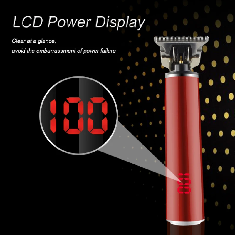 Профессиональная Т-образная машинка для стрижки ЖК-триммер электрический