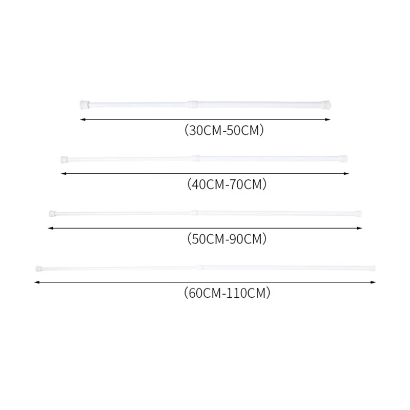 Регулируемый карниз для штор металлический без сверления душа кронштейн шкафа