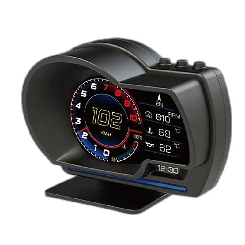 

Автомобильный цифровой измеритель скорости с сигнализацией CBW P6 OBD + GPS OBD2