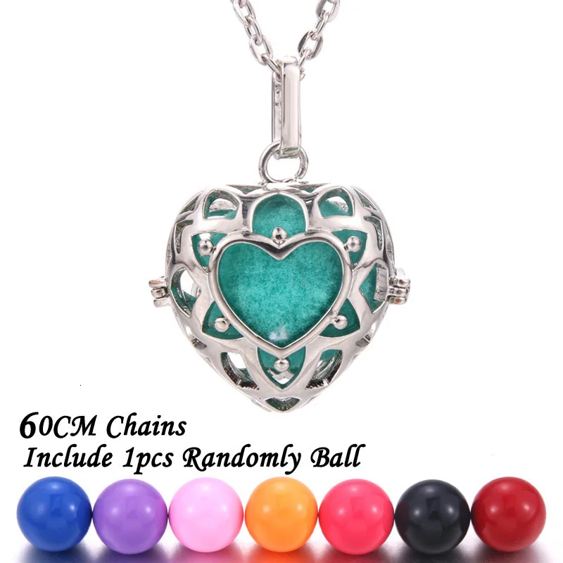 New Aromatherapy lockets Vintage silver Perfume Diffuser necklaces Aroma Essential Oils Pendant Necklace Pregnant woman necklace