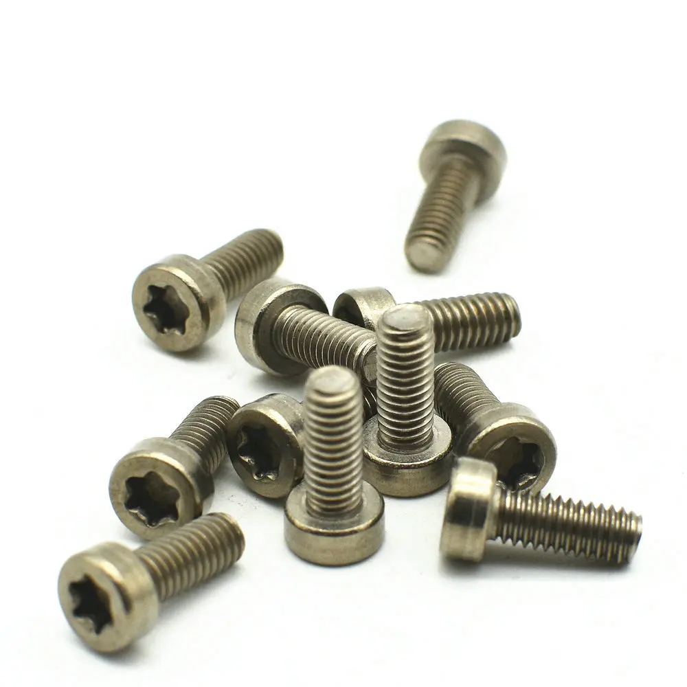Титановые болты M3 M4 винты с крышкой головки цилиндра приводом T10 T20 Torx титановые Ti