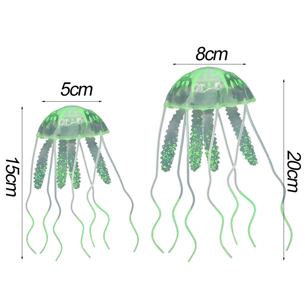 Светящийся эффект искусственные медузы аквариум украшение для аквариума мини