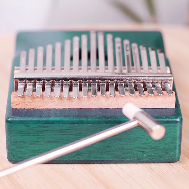 17 клавиш Kalimba декоративный узор большой палец пианино портативный музыкальный