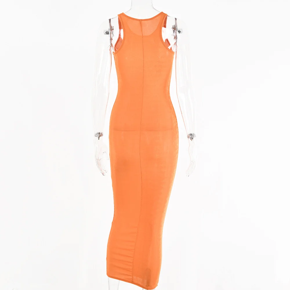 

Julissa Mo Summer Sleeveless Bodycon Long Women Dress 2021 Fashion O-neck Party Dresses Solid Casual Off Shoulder Vestidos New