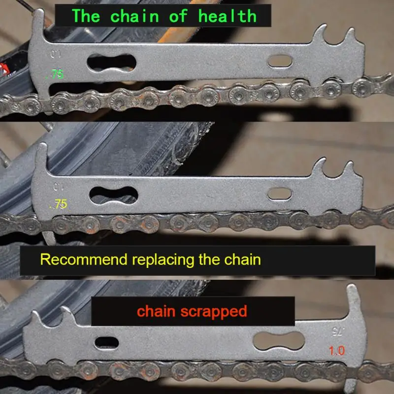 Портативный инструмент для демонтажа цепи велосипеда (износ индикатор проверка