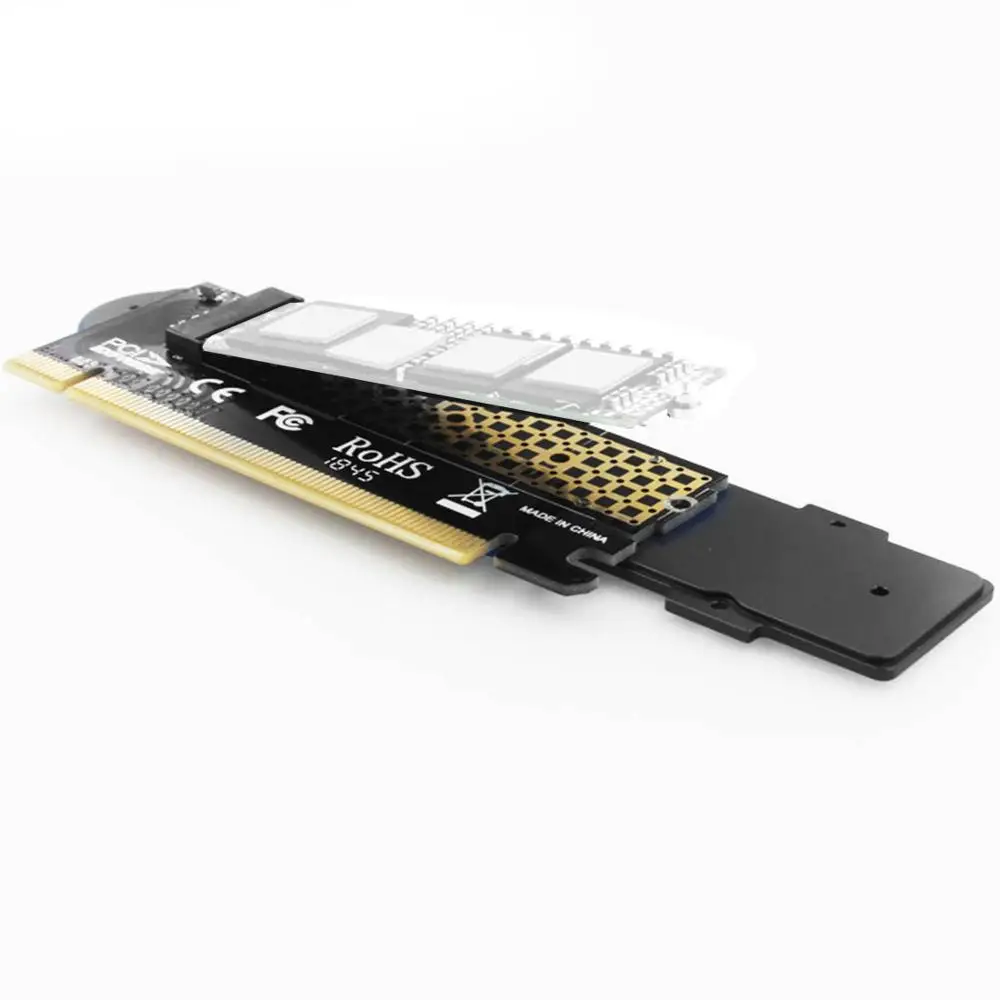 JEYI iSUB PCIE3.0 NVME адаптер полный скорость x16 PCI-E кулер M.2 2280 алюминиевый лист теплопроводность кремния вафельное охлаждение