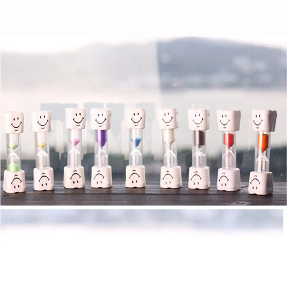 Пластиковый зуб форма песка таймер песочные часы 5 в виде песочных часов на 1