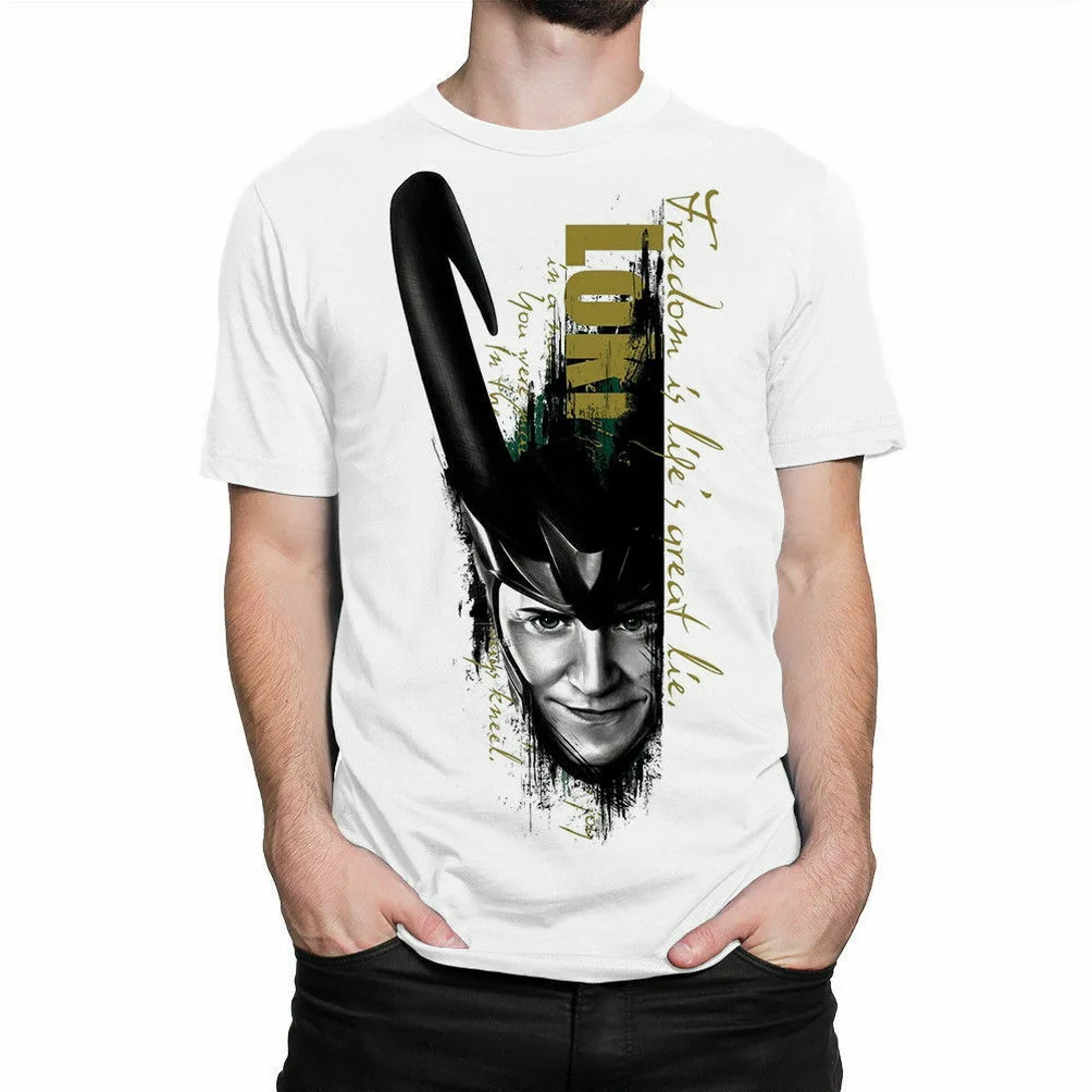 Loki футболка с героем комикса Marvel мужская женская M 3XL Us 100% хлопок тренд