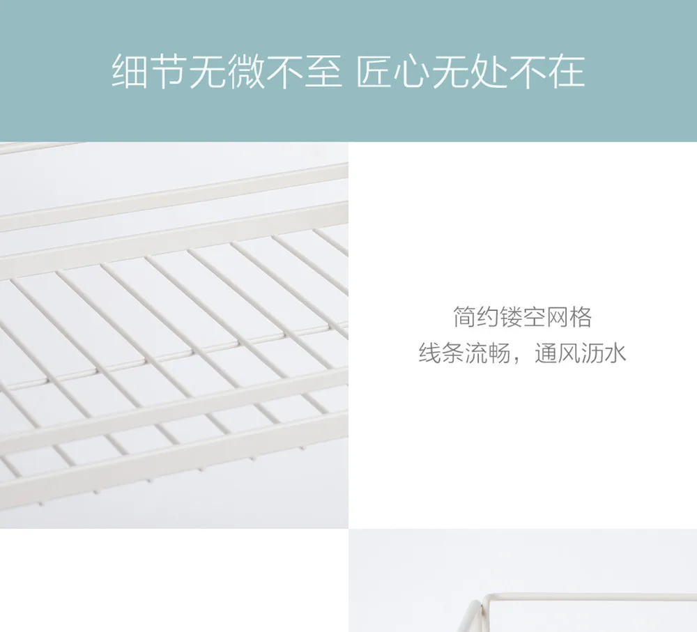 Xiaomi портативная кухонная стойка для хранения, съемная полка, толстая и прочная для кухни, туалета, ванной комнаты, для хранения макияжа