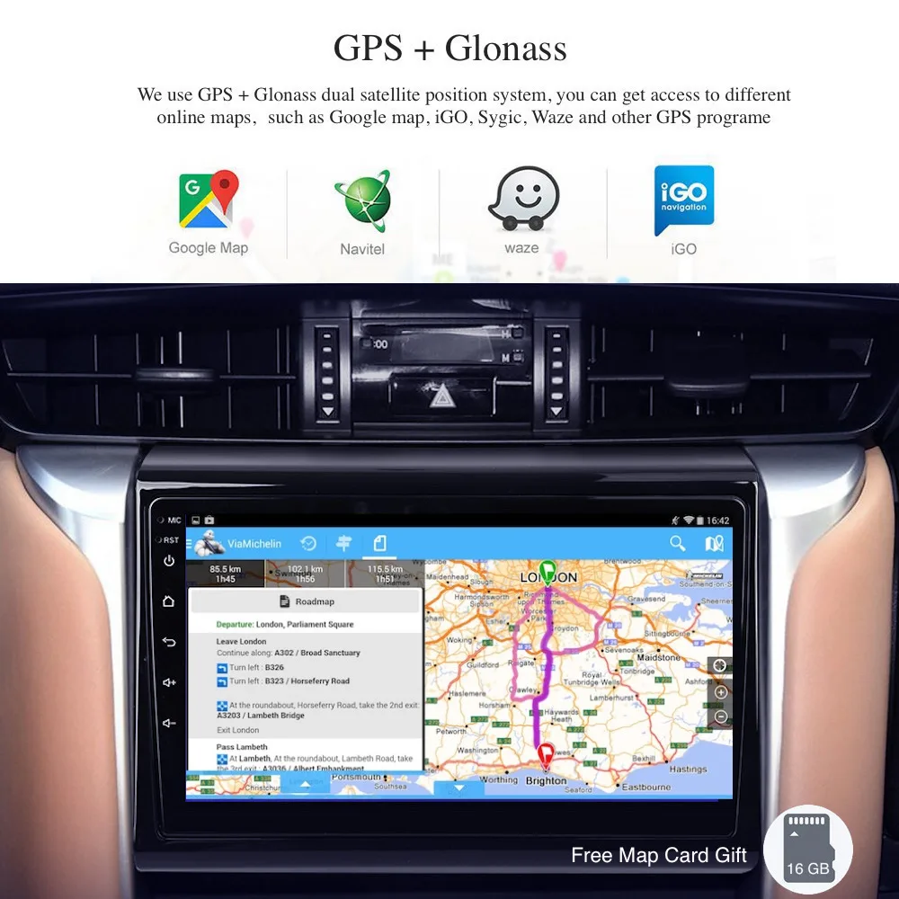 Android 9,0 автомобильный радиоприемник 2 Din gps Navi для Toyota Fortuner PX6 DSP ips HDMI 4 Гб+ 64 Гб RDS Wi-Fi USB BT Carplay DAB