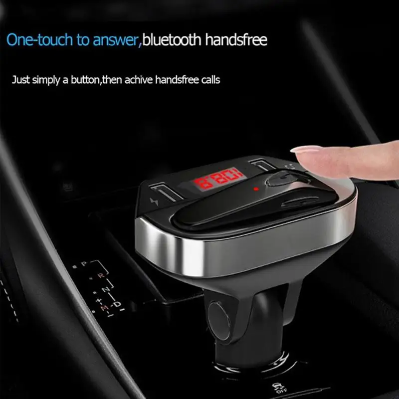 Горячая продажа Автомобильное зарядное устройство fm-передатчик Bluetooth двойной USB