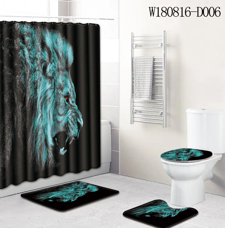 

Lion Shower Curtain Curtains Curtain Shower Curtain Bathroom Curtain Shower Curtain Curtain