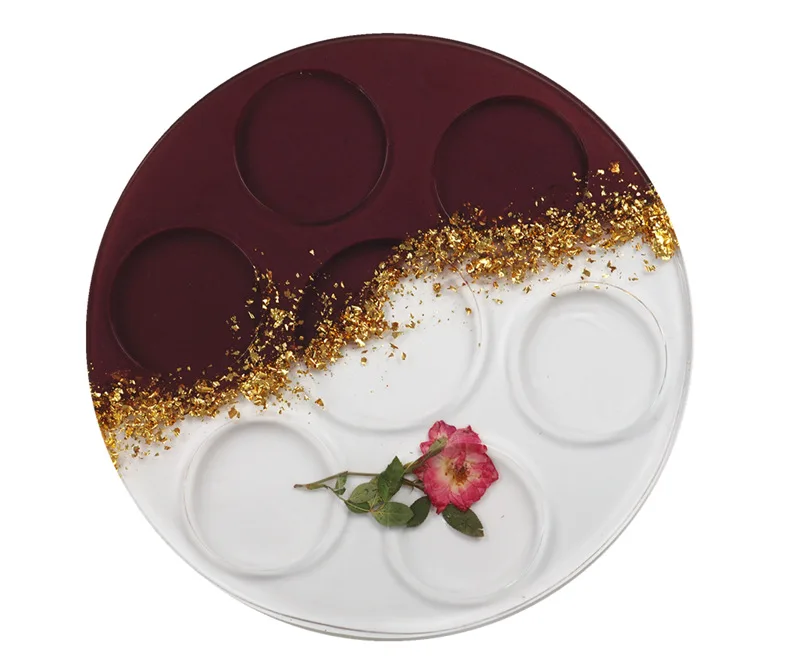 

Shot Glass Holder Resin Molds Glasses Cup Display Rack Epoxy Silicone Mould DIY Wine Divider for Party