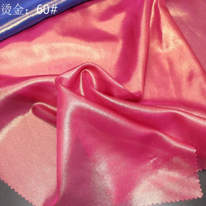 Fuschia Косплей шифон Ткань 30D Золотой бронзированный ткань блестящая ткань Бронзирующая ткань костюм платье ткань Сделай Сам 1 м/лот - Цвет: Fuschia