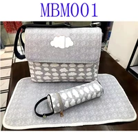 new fashion high quality luxury letter style mother bag mommy outdoor work babies backpack baby nappy diaper organizer 3 set
