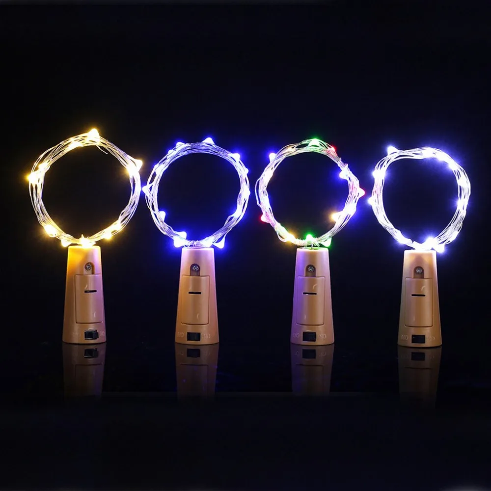 15 Светодиодный s пробковая форма светодиодный медный провод Звездные огни IP44