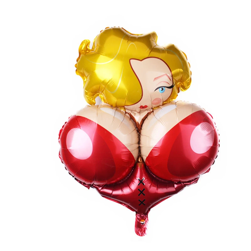 Willie шарики из фольги разных форм детская надувная грудь для пениса девичвечерние