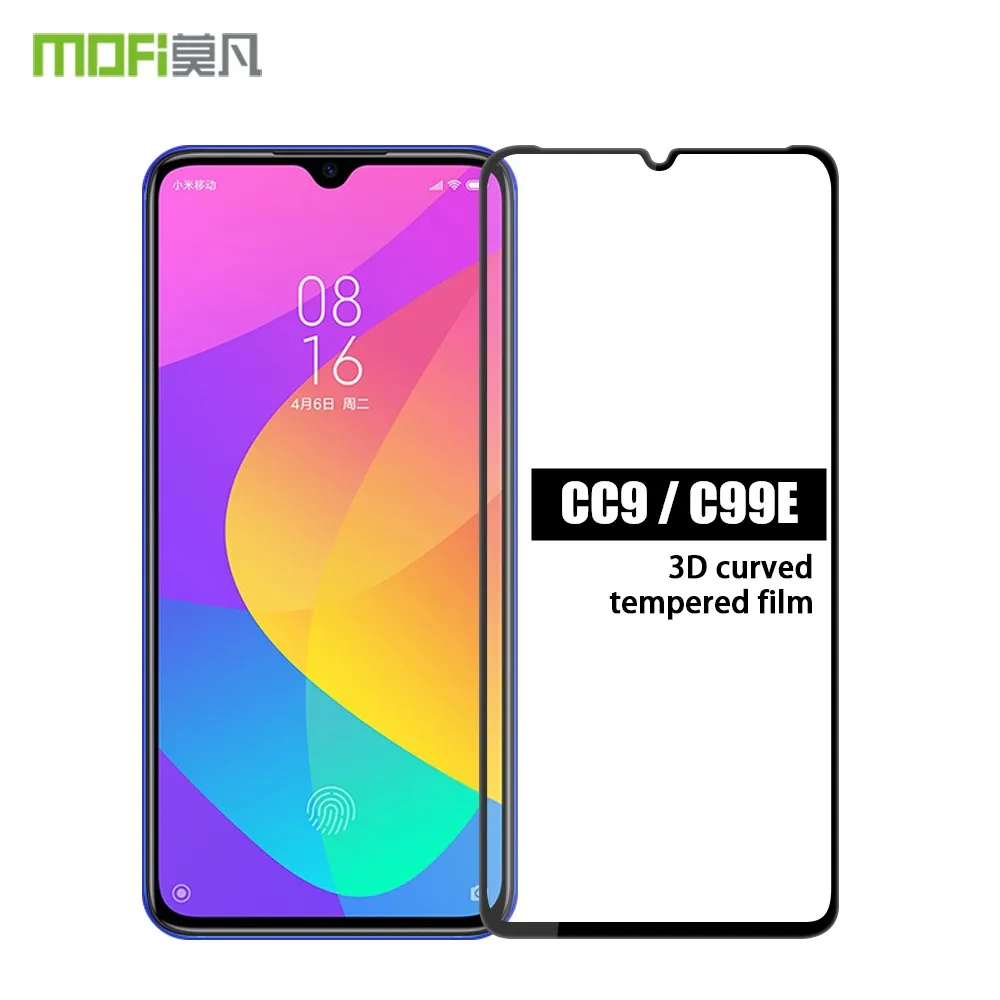 Black Mofi для Xiaomi Redmi Note 8 Pro Защита экрана для Xiaomi Redmi Note 8 Закаленное стекло пленка 3D изогнутый 9H Note8 Pro - Цвет: Black