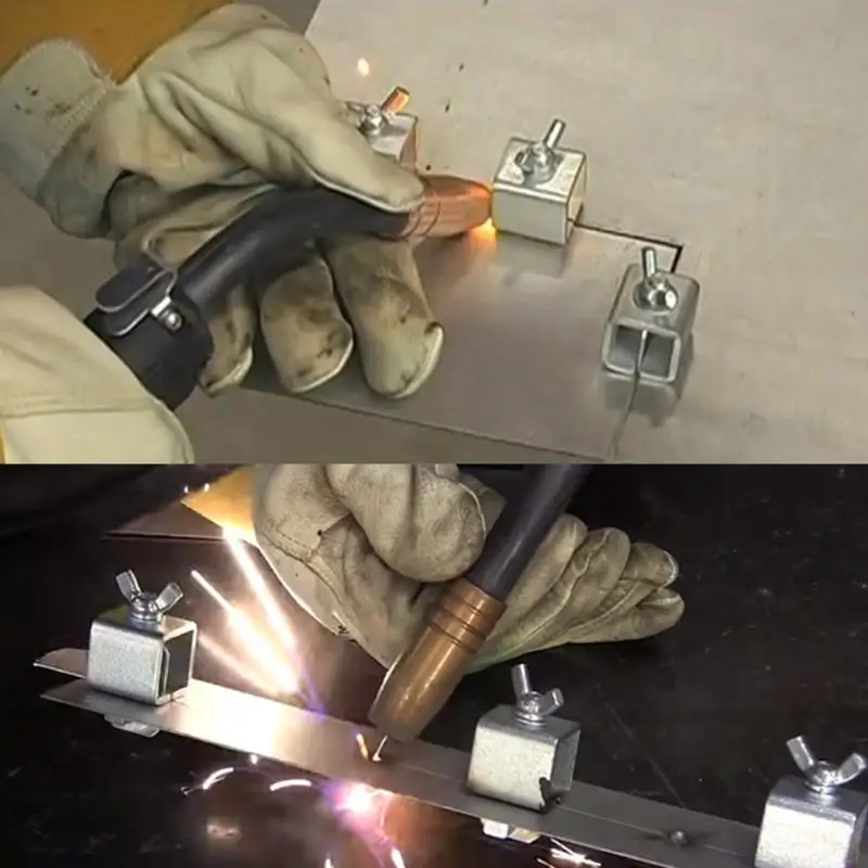 8 шт. нержавеющая сталь бабочка клапан сварочные зажимы держатель позиционер