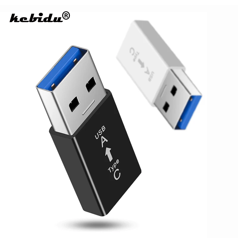 

kebidu USB3.1 Type-C Female to USB 3.0 Type-A Male USB 3.1 Type C Connector Converter Adapter Super Speed 5 Gbps Data Transfer