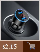 3.1A 5V двойной USB Автомобильное зарядное устройство с светодиодный дисплей универсальный телефон автомобильное зарядное устройство для Xiaomi samsung S8 iPhone X 8 Plus планшет и т. Д.#101