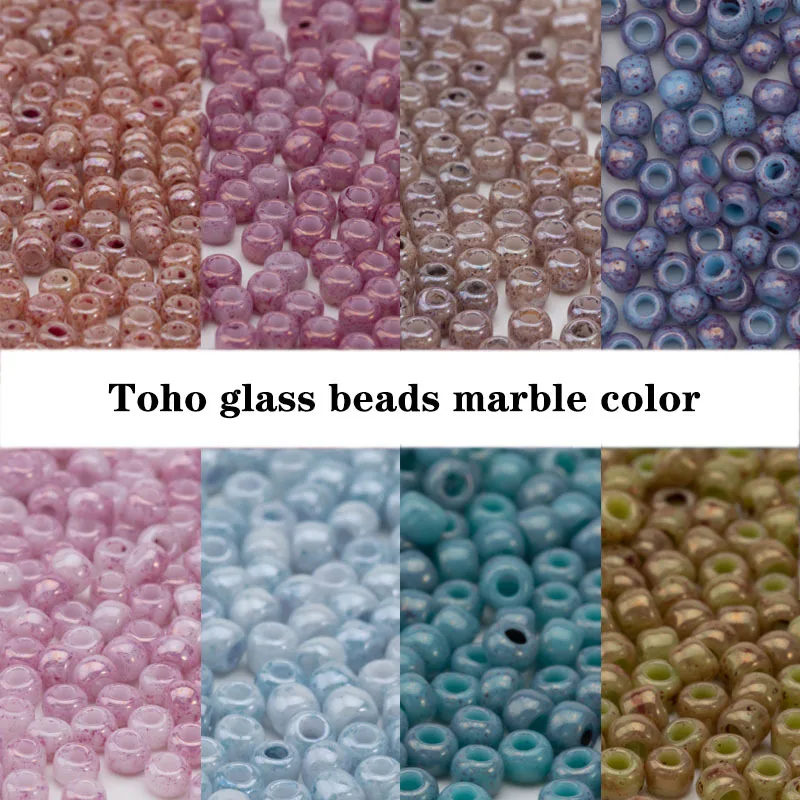 

Taidian Япония Toho стеклянные бусины 2 мм 3 мм круглый мраморный разноцветный искусственный крючком для женщин жемчуг De rmol 5/10/20 граммов